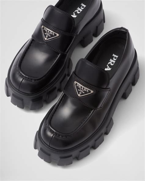 shoes similar to prada loafers|Prada monolith loafers women's.